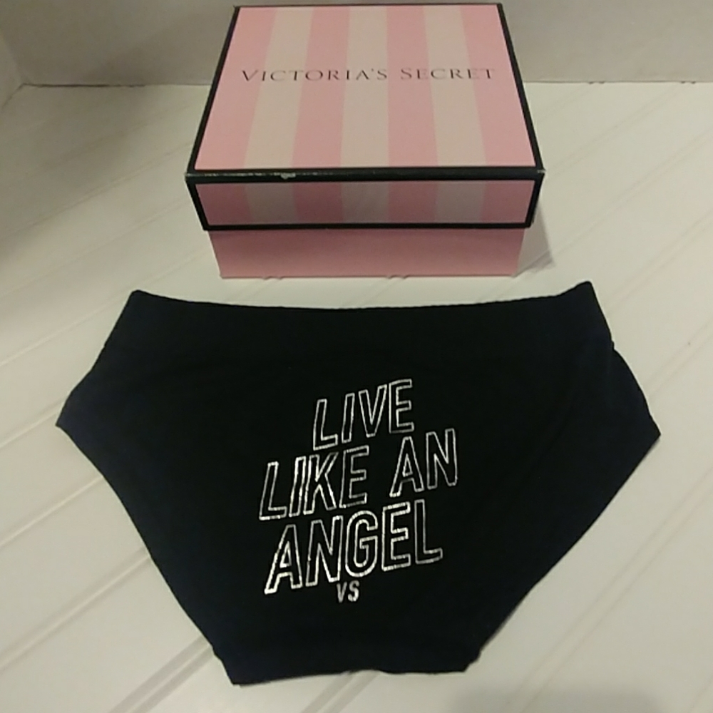 3/$25Victoria's Secret Graphic Angel Hipster Panty - Picture 1 of 8